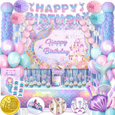 RainMeadow Mermaid birthday backdrop for vibrant undersea party photos