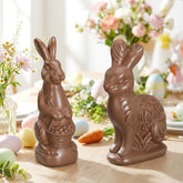 RattanView Easter bunny figurines, a 2-piece set for a charming spring table centerpiece.