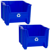 ReadySpace 12-gallon stackable bin with open front for convenient deposits