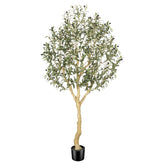 REALEAD artificial olive tree 6ft leaves detail for durable curb appeal.