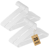 Rectangle Home heavy-duty hanger with reinforced edges supports coats and jackets up to 20 lb.