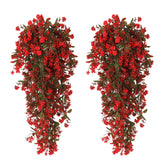RECUTMS hanging plants, two-pack, 22.4 inch length for outdoor decor.