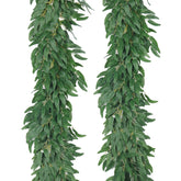 Recutms artificial willow leaves vine 6ft pair for versatile indoor decor