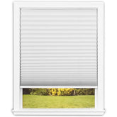 Redi Shade no-tools easy lift pleated shade diffuses light softly.