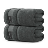REDKISS bath towel 31x63 dark gray front view showing plush hotel luxury