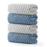 REDKISS microfiber bath towel blue large 55x27 with plush softness and absorbent feel.