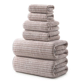 REDKISS Ultra Soft Towels six-piece set on display for a coordinated bathroom look and easy daily drying.
