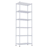 REGILLER 6-wire shelving frame demonstrates sturdy steel construction for reliable storage