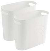 rejomiik small trash can with slim profile for tight spaces, ideal under-sink organization