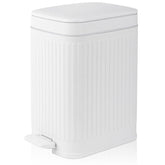 rejomiik small trash can with lid, compact design for tight spaces and easy disposal
