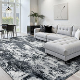 RELEANY washable area rug with abstract pattern for stylish living spaces and easy cleaning.