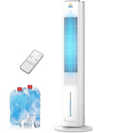 Rellytech 3-in-1 evaporative cooler front view delivering cool air to the room