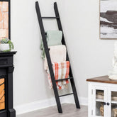 RELODECOR blanket ladder front view demonstrates space-saving organization