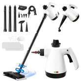 RENVADOLIX steam mop in action for chemical-free hardwood floor cleaning.