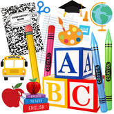 Resholder ABC letter boxes add playful back-to-school decor and a photo-ready centerpiece