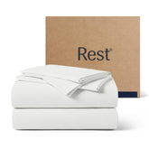 REST Evercool cooling pillowcase king 35x19 inches for smooth skin and reduced friction.