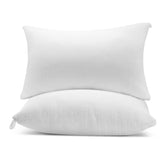 RESTOVIA Bed Pillow front view showcases plush softness and steady neck support.
