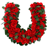Riceshoot Derby horse wreath front door displays classic derby charm and welcoming style.
