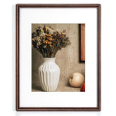 RichFocus 11x14 walnut frame front view, warm grain and natural finish.