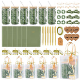 Rigibright 68-piece baby shower prizes glass cans for elegant party favors.