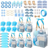 Rigibright 74Pcs Baby Shower Prizes Kit in blue packaging for easy gifting.