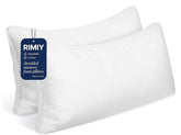 RIMIY cooling memory foam pillow king set 2 with refreshing temperature control