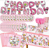 RINSUNCA Kitty birthday banner adds cute flair to celebrations and photo moments.