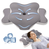 Rioicy sleep apnea pillow contour-foam supports neck alignment for side sleepers.