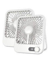 RITHUS 2-pack travel fans with sleek, portable design for cooling