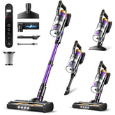 Rittvot cordless vacuum with powerful suction for hardwood floors