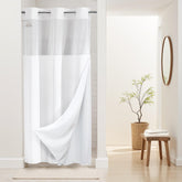 River Dream Stall heavyweight shower curtain with split rings for effortless hanging