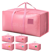 RMOHRO 6-pack moving bags with side zipper open for effortless loading of bulky items.
