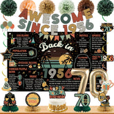 Roetyce back-in-1956 poster backdrop adds vintage charm to photos.