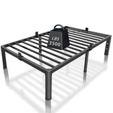 ROIL 14-inch twin bed frame with headboard hole and rounded corners for safer setup