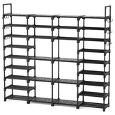 ROJASOP large shoe rack with 66L x 12W x 60H dimensions for maximizing footwear storage