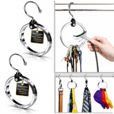 Rolly Hanger 360-degree swivel keeps belts and hats neatly accessible.