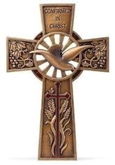 Roman Joseph's Studio Confirmation Wall Cross showcases detailed craftsmanship for devotional display.