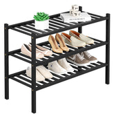ROMGUAR CRAFT 3-tier front view shows organized entryway shoe storage