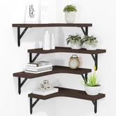 ROMGUAR CRAFT corner shelves assembly showcases space-saving corner storage solution.