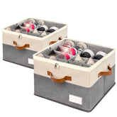 RONCHIL shoe organizer with clear cover for quick visibility of your footwear.