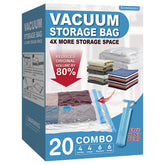 Roomimaster vacuum bags combo pack compresses clothing for easy storage