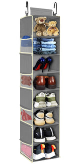 Roomtalk large 8-shelf hanging shoe organizer with roomy compartments for organized footwear.