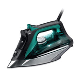 Rowenta Pro Master soleplate with Microsteam holes for even steam distribution on fabrics.