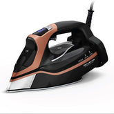 Rowenta SteamForce Pro pump technology for deep fabric penetration and wrinkle reduction.