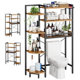 Roxibelt K1 over-toilet storage with basket and hook for tidy bathroom essentials