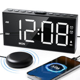 Roxicosly vibrating alarm clock bed shaker helps heavy sleepers wake gently