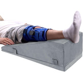 ROYALAY leg elevation pillow 7-9 inch shows adjustable height for comfortable leg elevation.