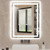 Rpoesx 30x36 LED mirror with front and back lighting for precise makeup