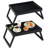 RRX bamboo bed tray with folding legs for easy storage.