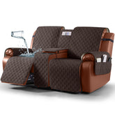 Ruaozz waterproof loveseat recliner cover shields your sofa from spills and stains.